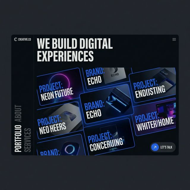 Creative Agency Portfolio Mockup